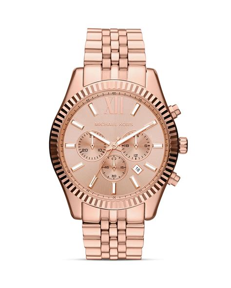 rose gold michael kors watch men'